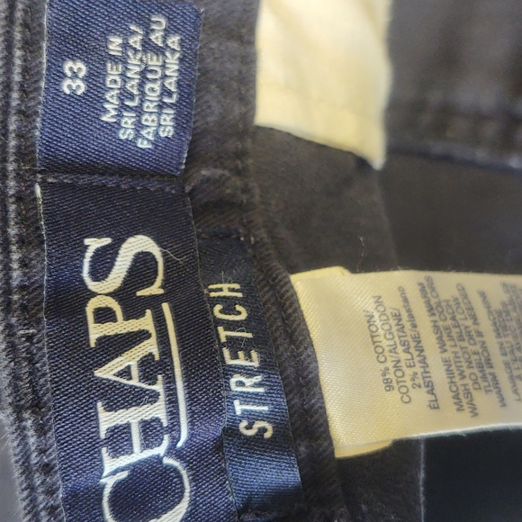 EUC CHAPS Navy Blue Shorts Size 33 - Picture 5 of 5